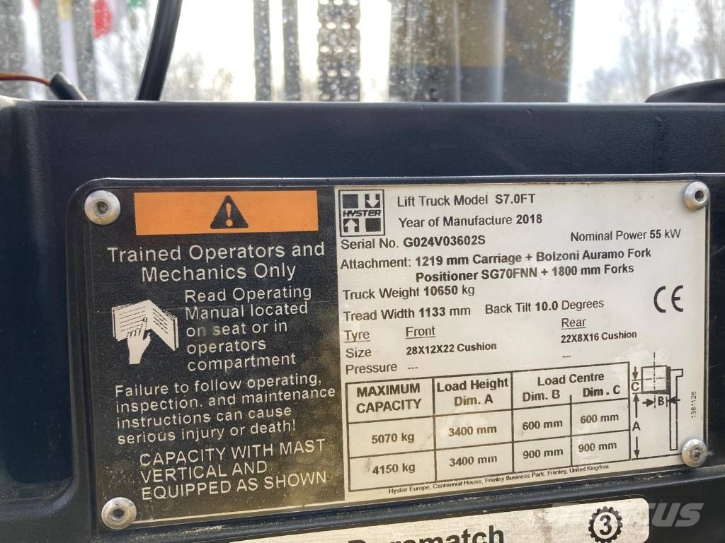 Hyster S7.0FT Diesel forklifts