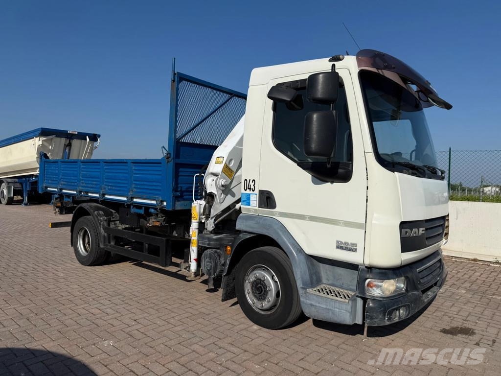 DAF LF 45 LF45.220 Kipper mit Kran Bonfiglioli Самосвал