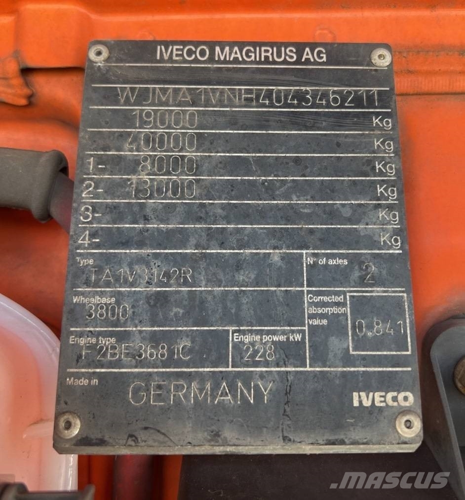 Iveco Stralis 190 S 31 شاحنات الرافعات