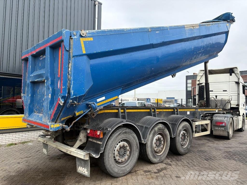 MOL - + 3X SAF AXLE + LIFT AXLE + STEERING AXLE + 27m3 Semi Reboques Basculantes