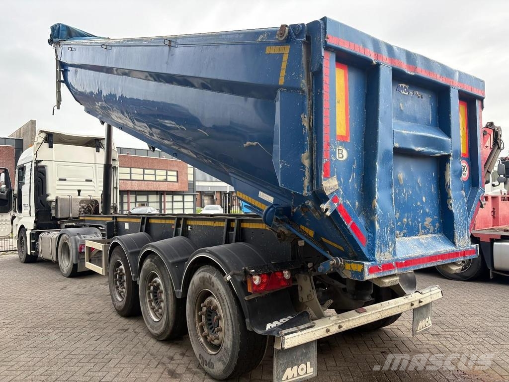 MOL - + 3X SAF AXLE + LIFT AXLE + STEERING AXLE + 27m3 Semi Reboques Basculantes