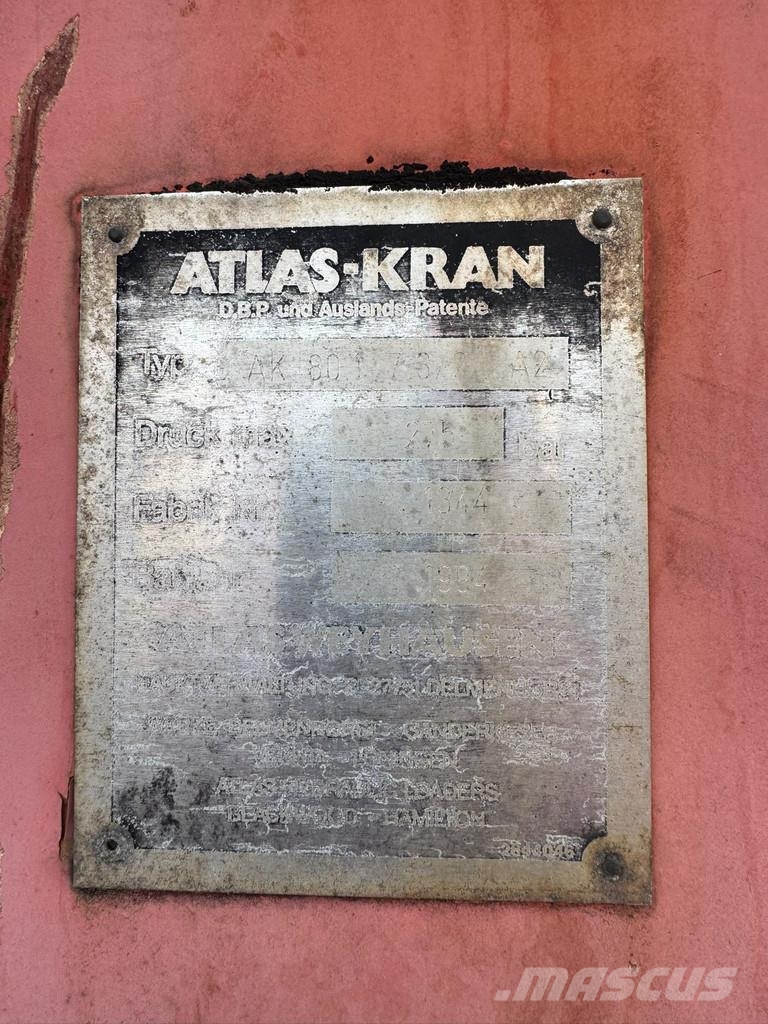 Onbekend **+CRANE ATLAS 80.1+SIDEBORDS** Sjöcontainers