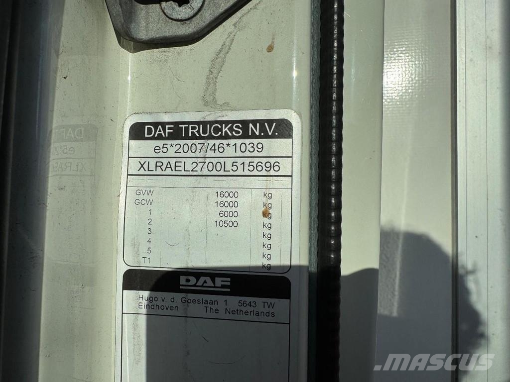 DAF LF 290 4X2 EURO 6 - REAR DOORS DAMAGED Camiones con temperatura controlada