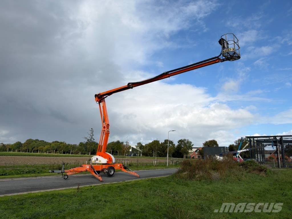 Niftylift 210 dact aanhangwagen hoogwerker 21 meter المنصات الهوائية المثبتة على مقطورة