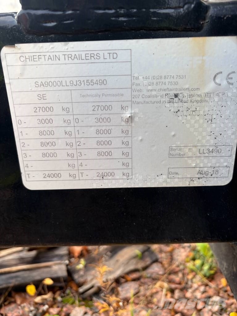 Cheiftain Maskintrailer Citas piekabes