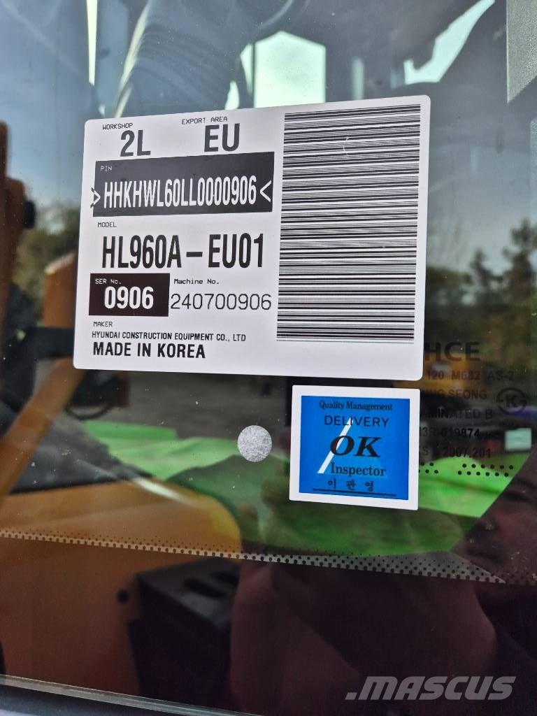 Hyundai HL 960 A Carregadeiras de rodas