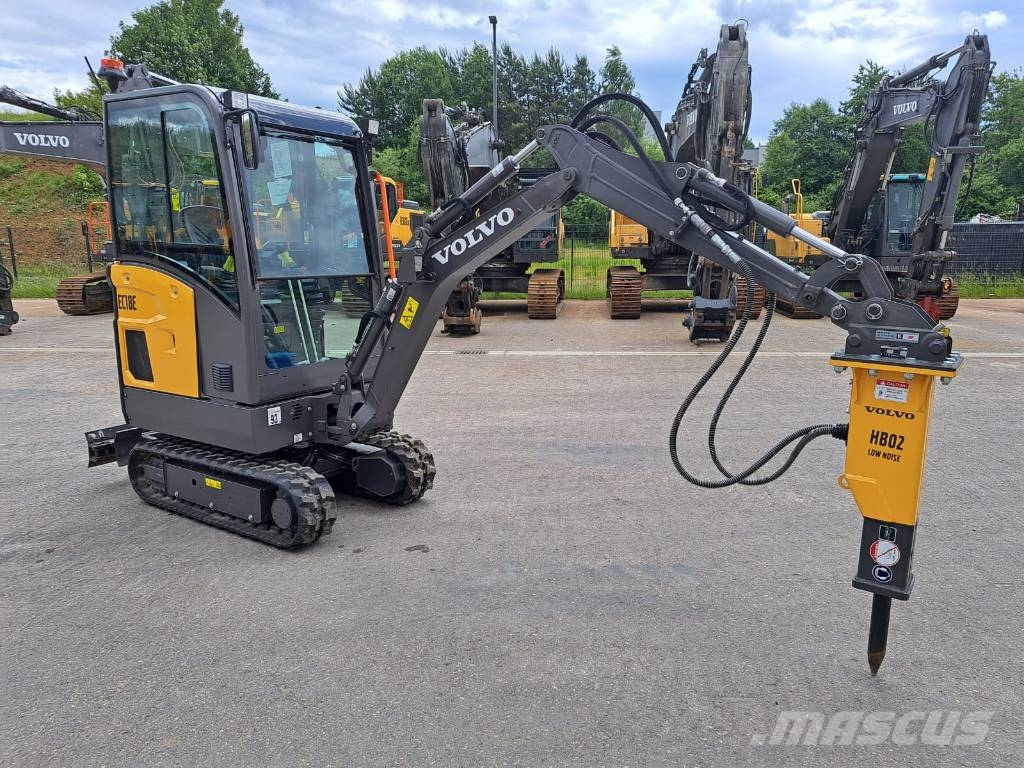 Volvo EC 18 E Mini ekskavatörler, 7 tona dek