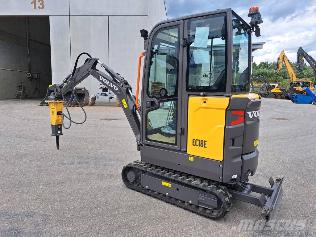 Volvo EC 18 E Mini ekskavatörler, 7 tona dek