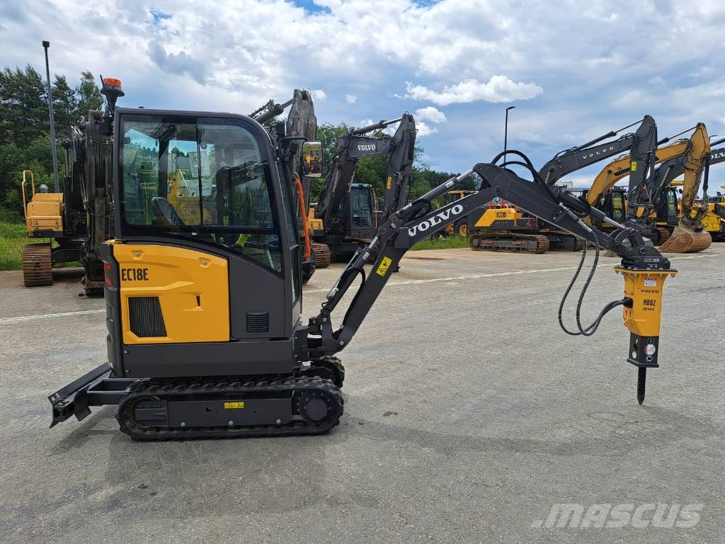 Volvo EC 18 E Mini ekskavatörler, 7 tona dek