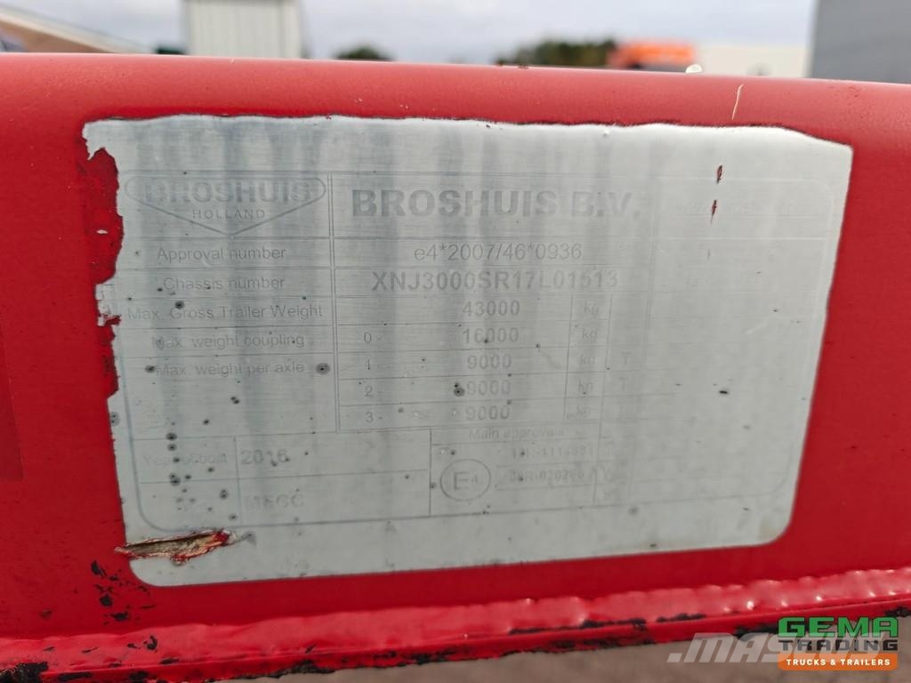 Broshuis 3UCC-39/45 Multi - SAF disc brake - 2 Lift Axles - Semirimorchi portacontainer