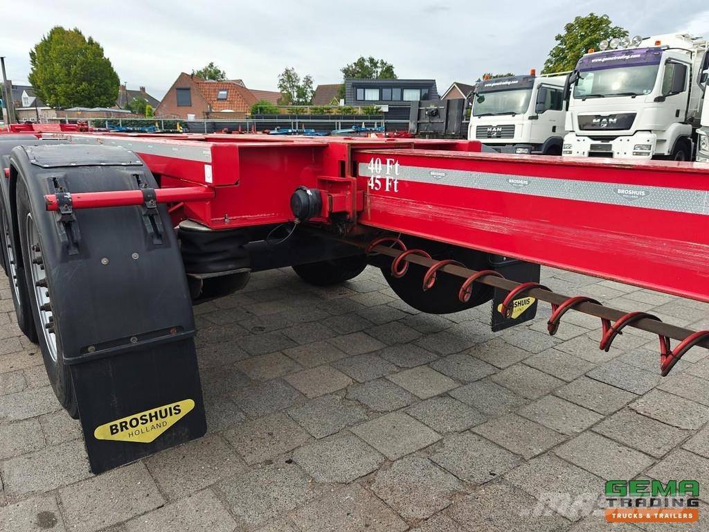 Broshuis 3UCC-39/45 Multi - SAF disc brake - 2 Lift Axles - Semirimorchi portacontainer
