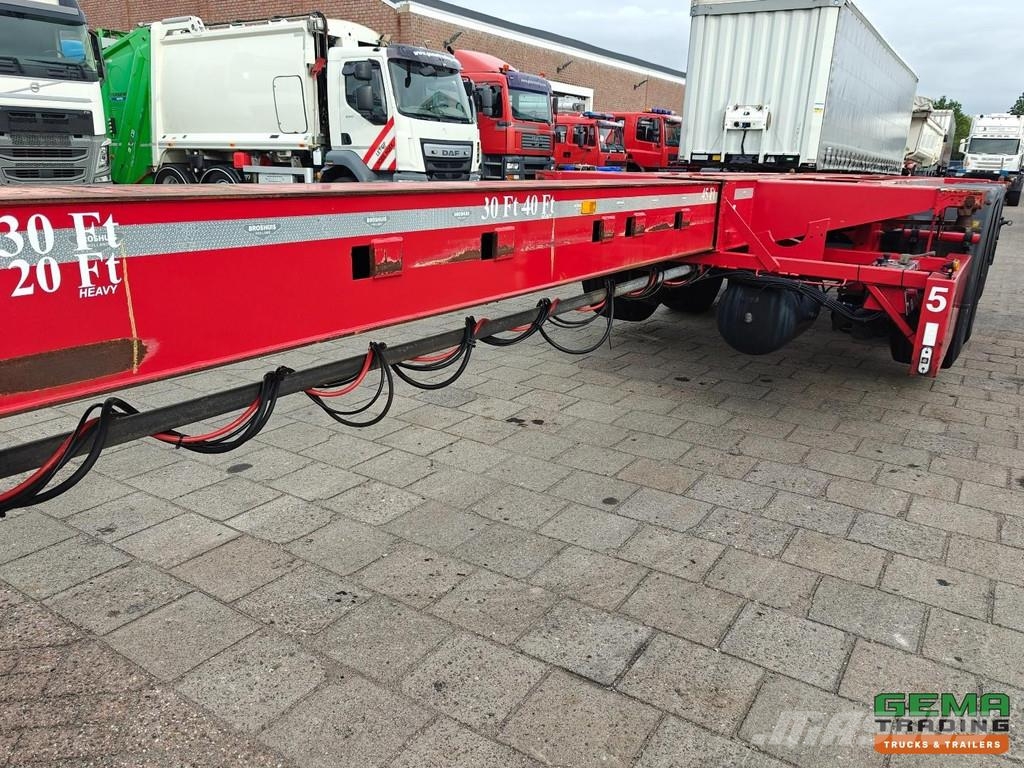 Broshuis 3UCC-39/45 Multi - SAF disc brake - 2 Lift Axles - Semirimorchi portacontainer