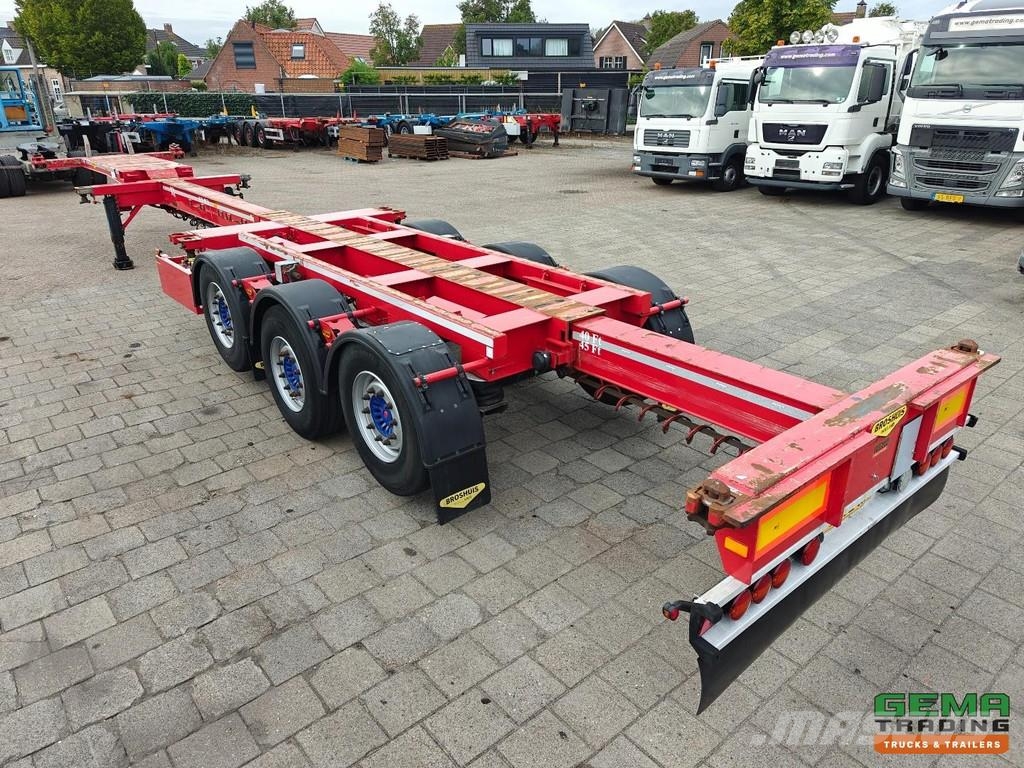 Broshuis 3UCC-39/45 Multi - SAF disc brake - 2 Lift Axles - Semirimorchi portacontainer