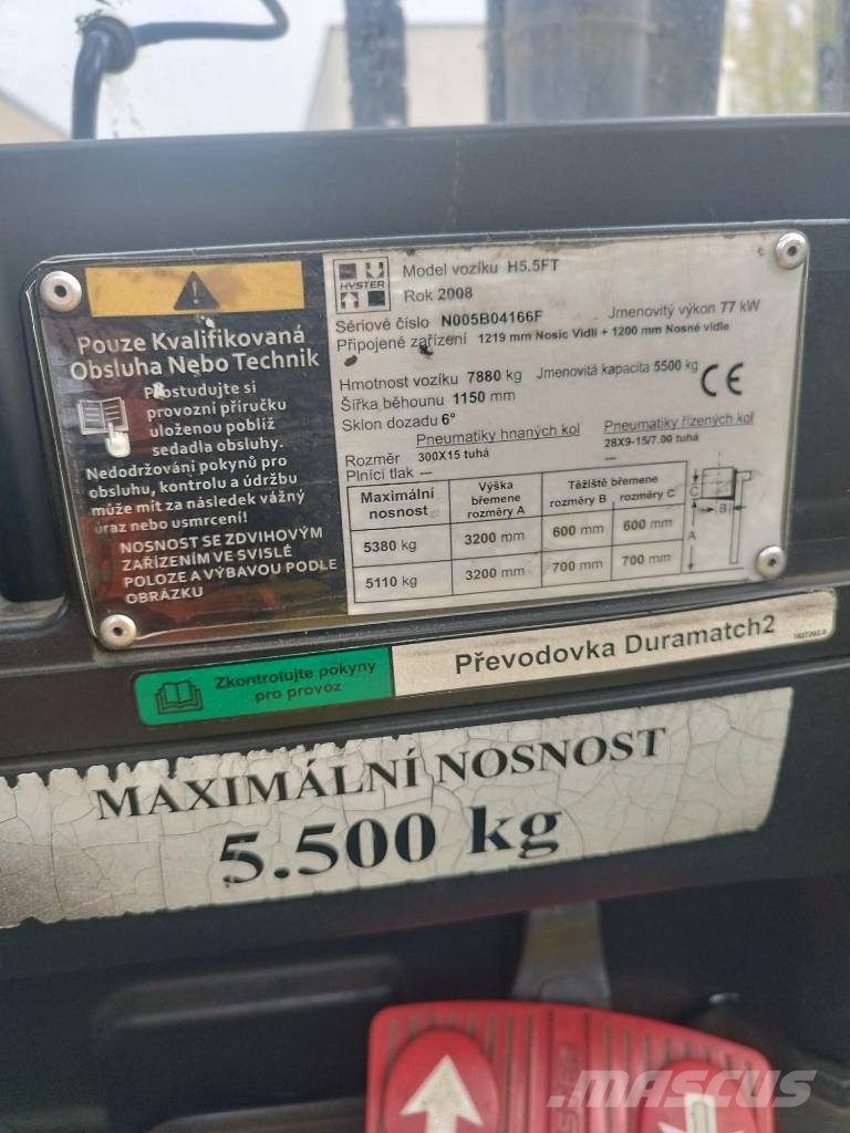Hyster H5.5FT LPG forklifts