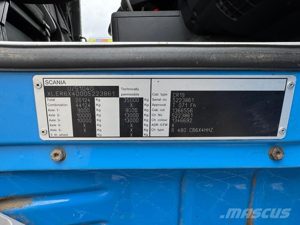 Scania R480 6X4 + EPSILON SRX47 + 2 AXLE HANGER Kranen voor alle terreinen