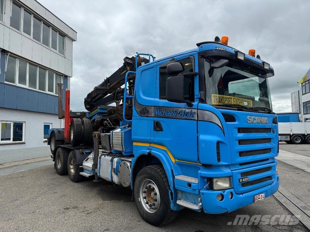 Scania R480 6X4 + EPSILON SRX47 + 2 AXLE HANGER Kranen voor alle terreinen