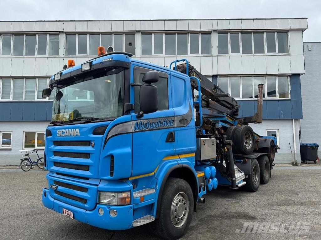 Scania R480 6X4 + EPSILON SRX47 + 2 AXLE HANGER Kranen voor alle terreinen