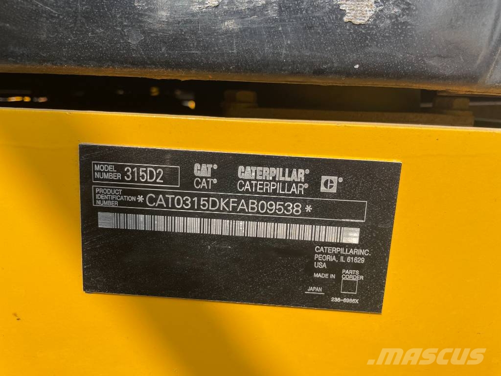 CAT 315D2gc Midi ekskavatörler 7 - 12 t