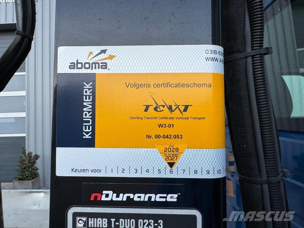 Volkswagen Crafter, Doka, Crane HIAB T DUO 023- 3, Only 36.00 Nakladacia/sklápacia bočnica