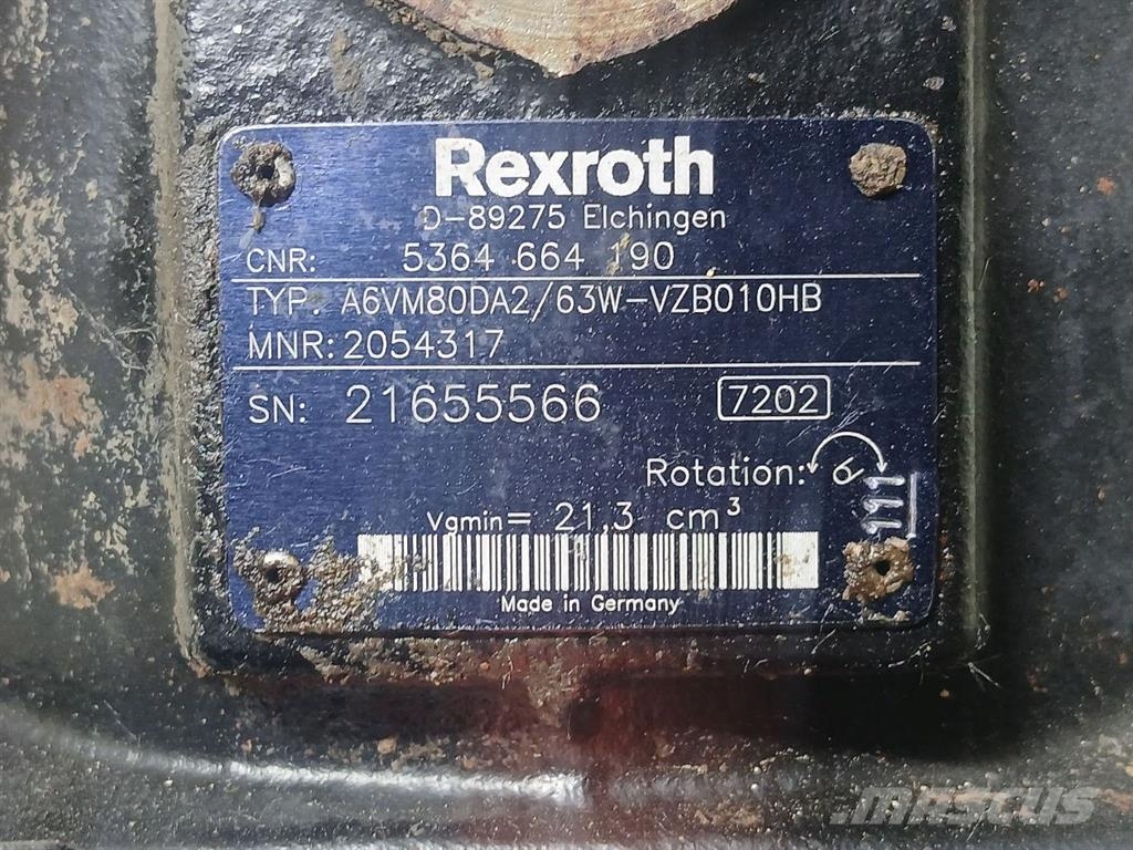 Schaeff SKS634-5364664190-Rexroth A6VM80DA2-Drive motor Hydraulika