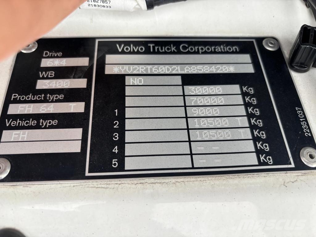 Volvo FH540 6X4 Tandemlift! + Retarder وحدات الجر