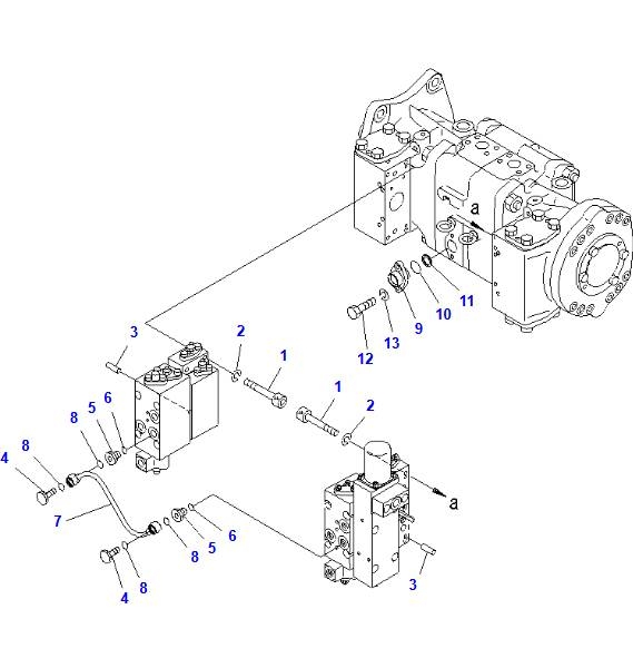 Komatsu PC1250LC-7 PUMP ASSY 708-2L-00610 Hidraulika