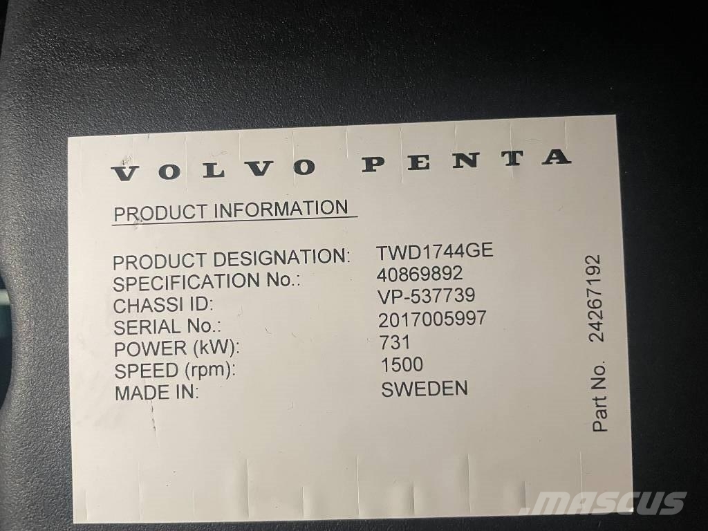 Volvo TWD1744GE - 825 kVA Generator - DPX-18886 Dizel generatori