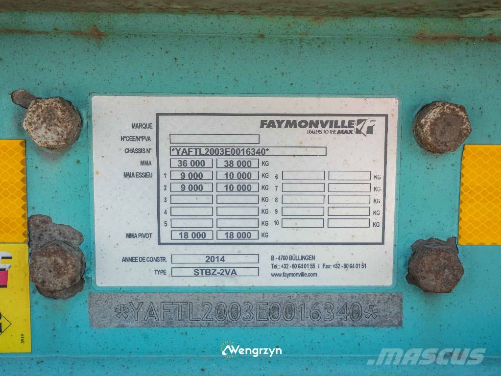 Faymonville MegaMAX | Tiefbett | 13600mm Žemo iškrovimo puspriekabės