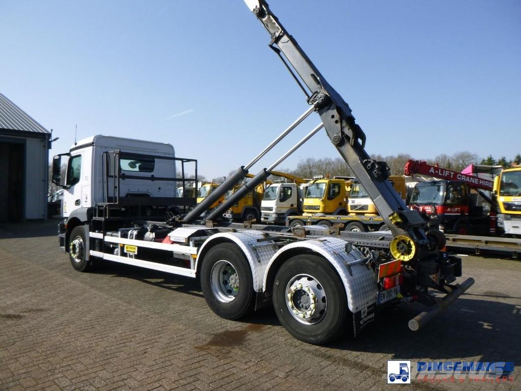 Mercedes-Benz Antos 2543 6x2 Euro 6 Garnier container hook lift Abrollkipper