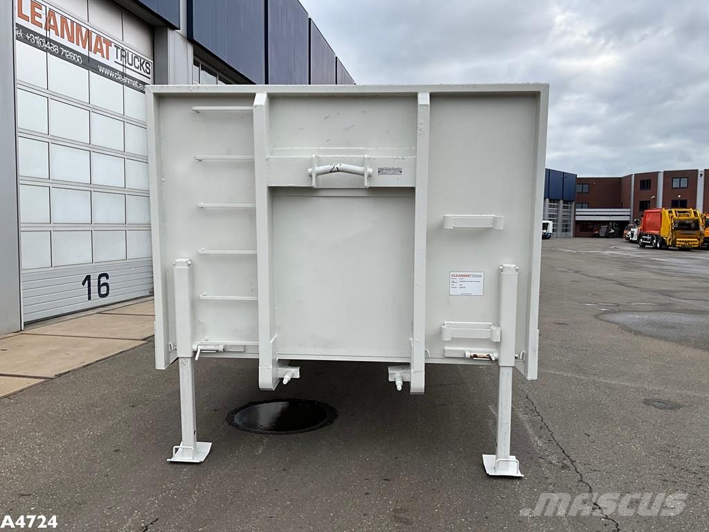  Laadplateau met Hiab 14 Tonmeter laadkraan 特种集装箱