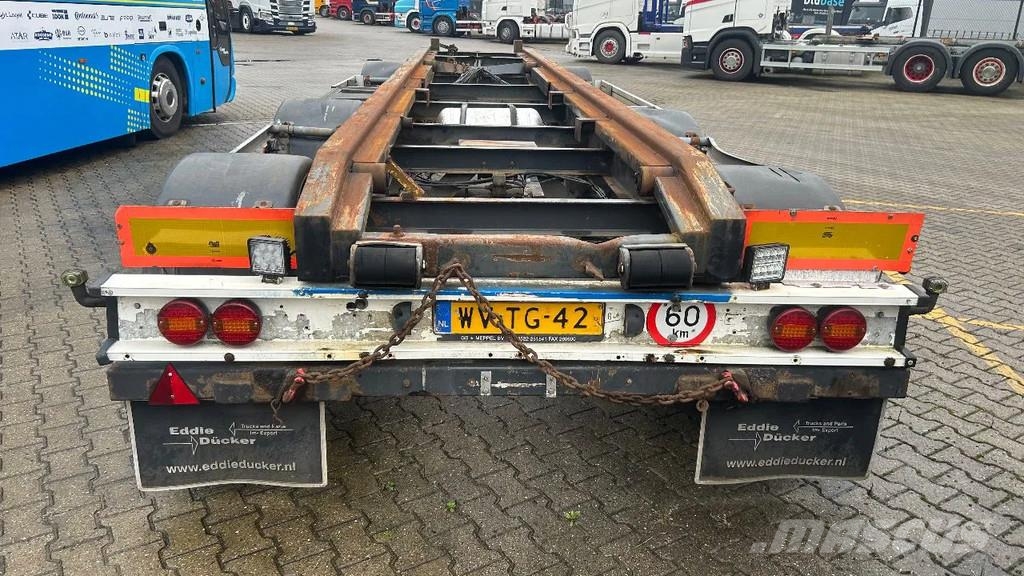 GS Meppel 3 asser container aanhanger | overzetter | Containerframe trailers