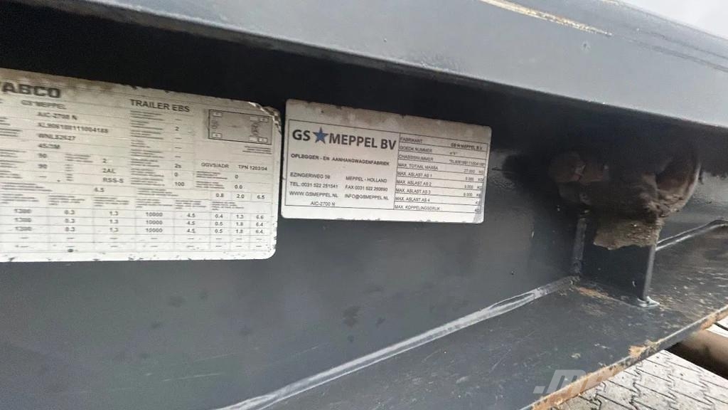 GS Meppel 3 asser container aanhanger | overzetter | Containerframe trailers
