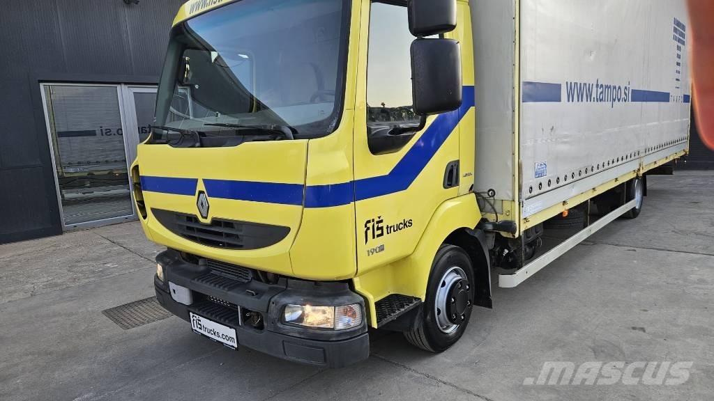 Renault 190 4x2 stake body - tarpaulin - spring Curtainsider trucks