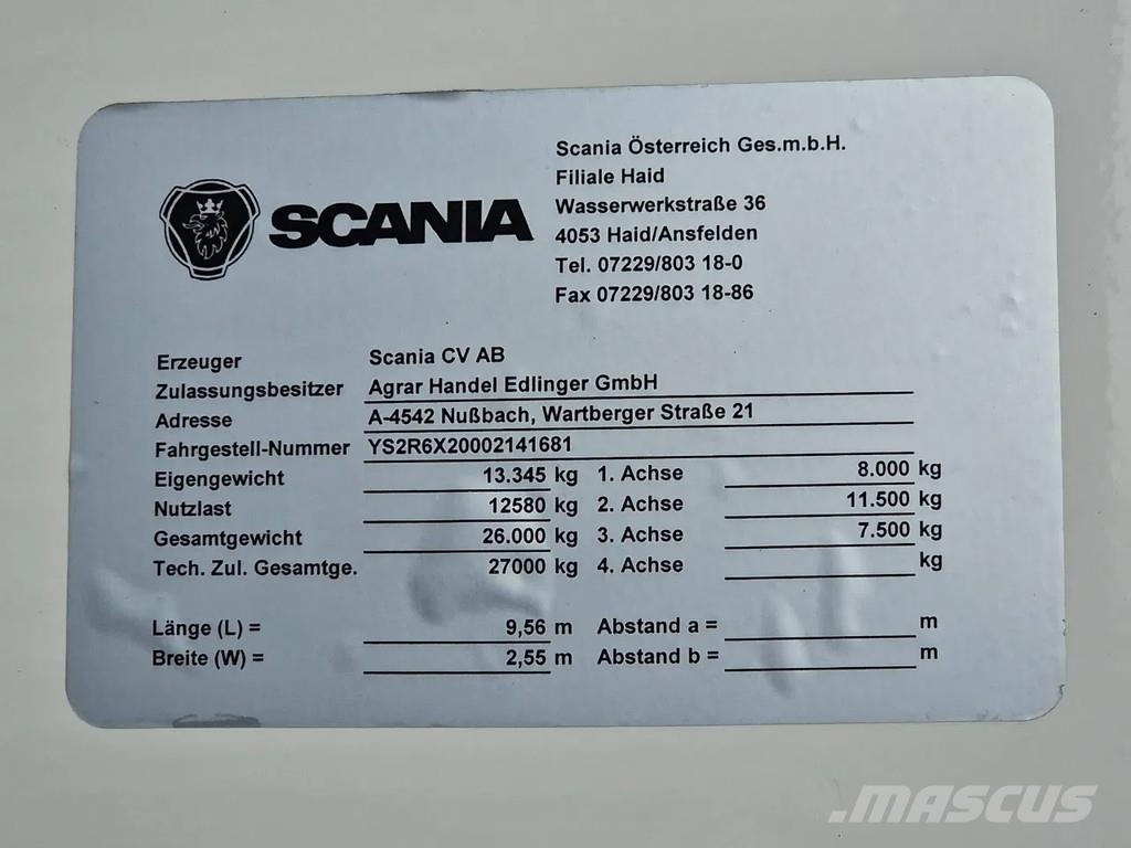 Scania R500 NGS 6x2*4 - Food tipper 4 compartments - Load Savivarčių priekabų vilkikai