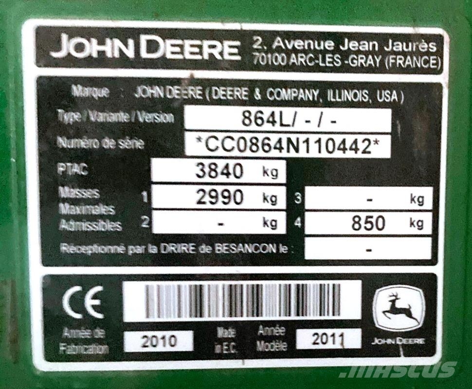 John Deere 864 PREMIUM MaxiCut Egyéb mezőgazdasági gépek