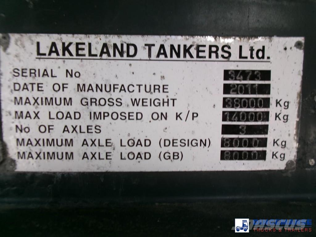 Lakeland Fuel tank alu 42.8 m3 / 6 comp + pump Cisternové návěsy