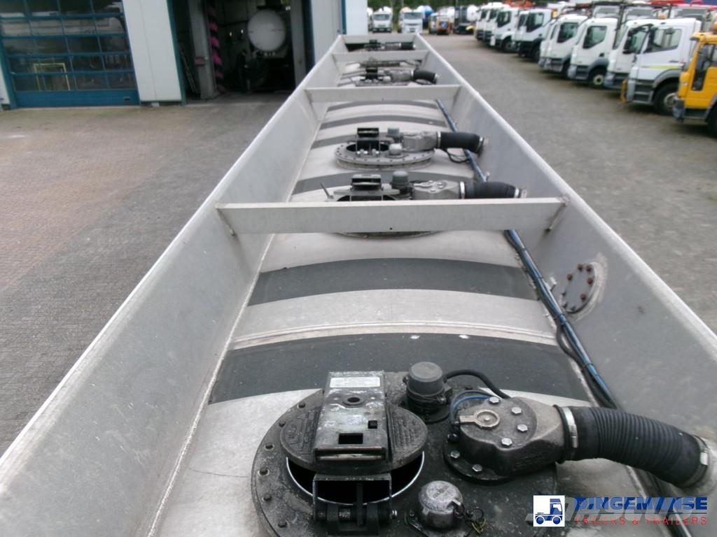 Lakeland Fuel tank alu 42.8 m3 / 6 comp + pump Cisternové návěsy