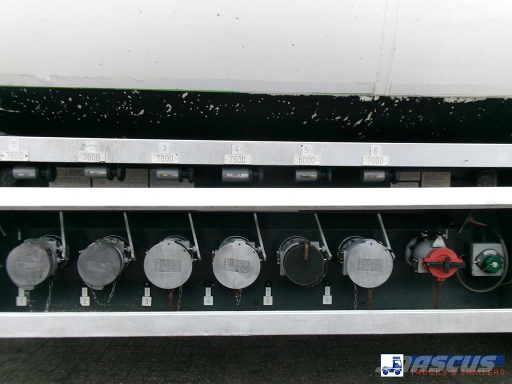 Lakeland Fuel tank alu 42.8 m3 / 6 comp + pump Cisternové návěsy