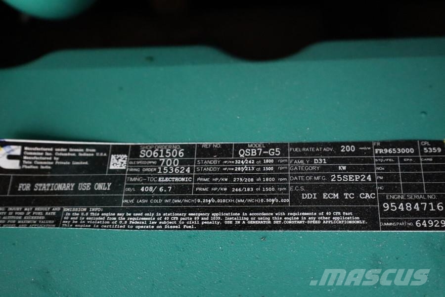 Cummins C220D5EQS UNUSED, Declaration of Conformity, Diese Generatoare Diesel