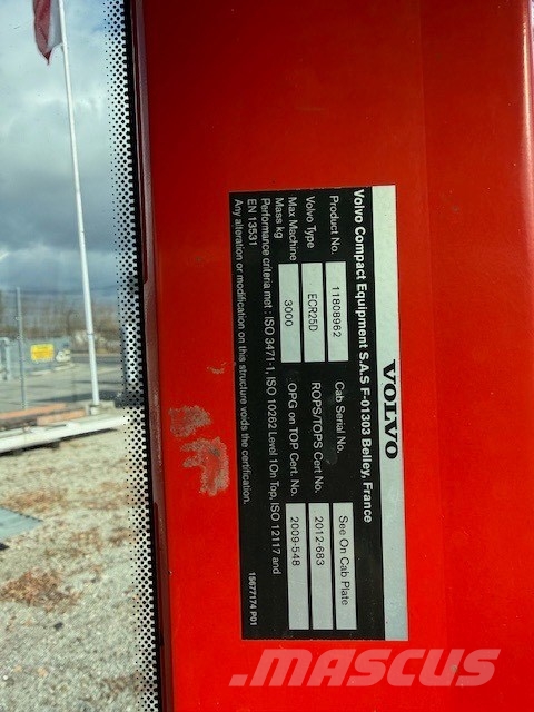 Volvo ECR 25 D USED CAB Cabine en interieur