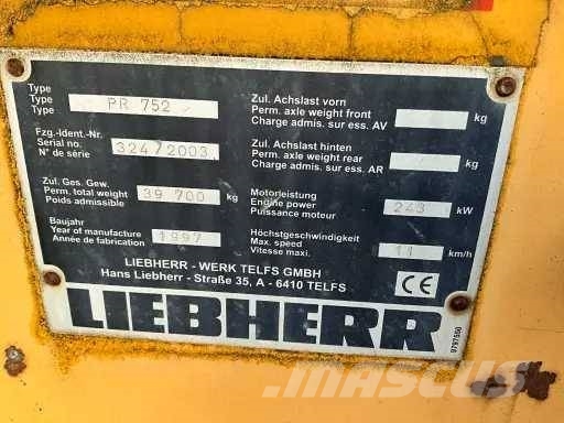 Liebherr PR 752 Skarifikatori
