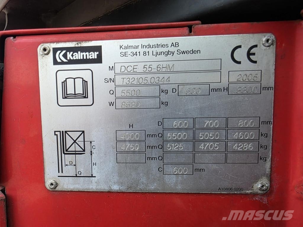 Kalmar DCE 55-6HM diesel heftruck 5.5 tons diesel heftruc Dīzeļa autoiekrāvēji
