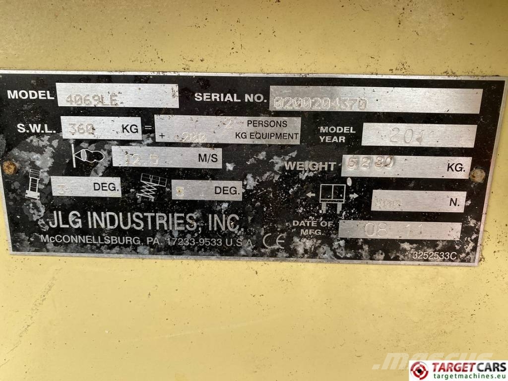 JLG 4069LE Electric Scissor Work Lift 1419cm Saxlifte