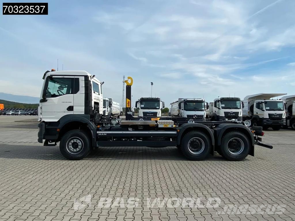 MAN TGS 26.480 TGS 6X4 NEW! HYVA 20-57S container syst Camiones polibrazo