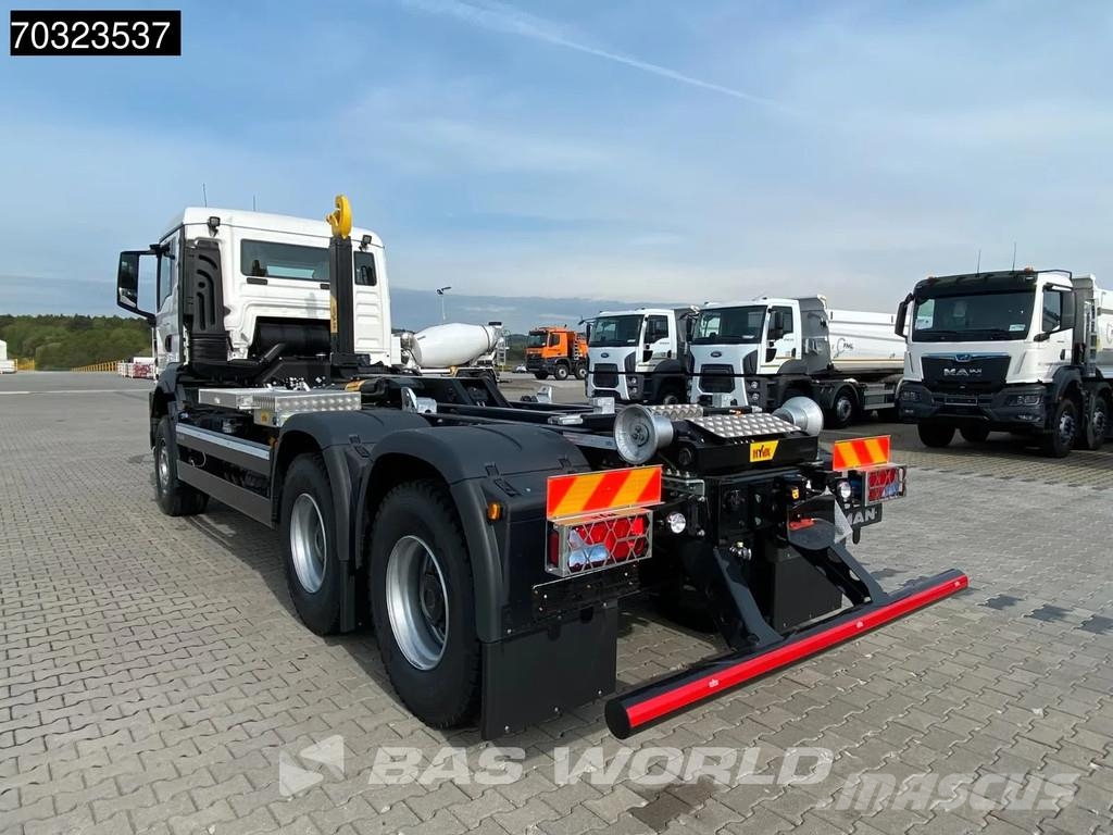 MAN TGS 26.480 TGS 6X4 NEW! HYVA 20-57S container syst Camiones polibrazo