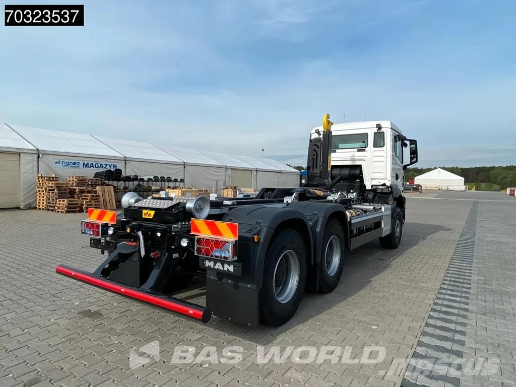 MAN TGS 26.480 TGS 6X4 NEW! HYVA 20-57S container syst Camiones polibrazo