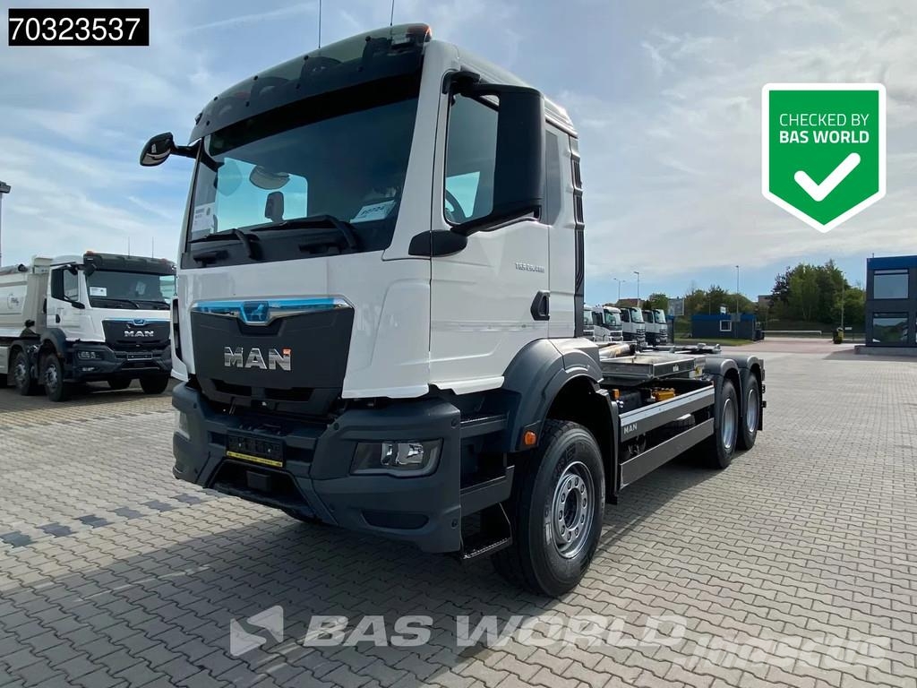 MAN TGS 26.480 TGS 6X4 NEW! HYVA 20-57S container syst Camiones polibrazo