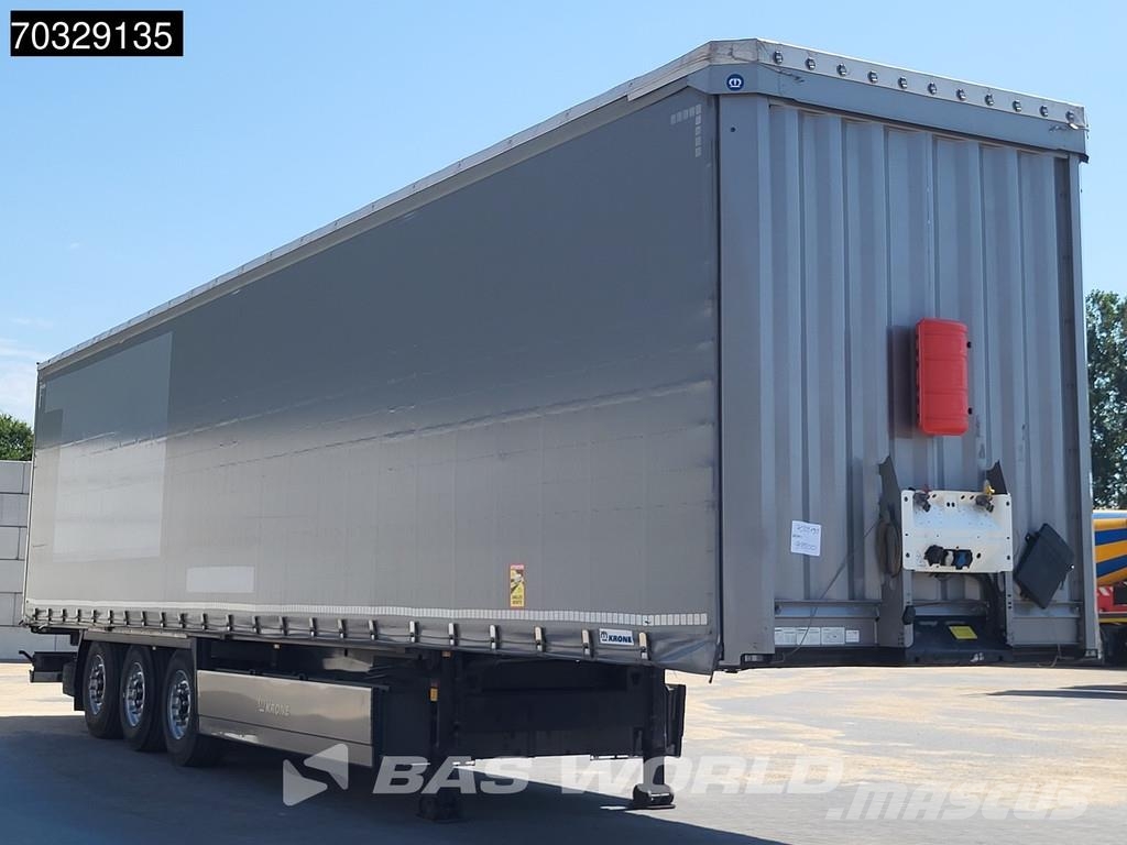 Krone SD Palletenkasten Lift Axle Perdeli yari çekiciler