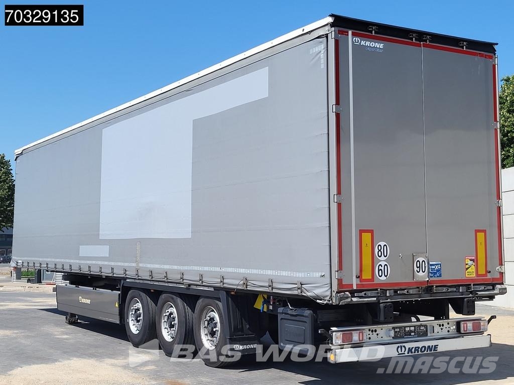 Krone SD Palletenkasten Lift Axle Perdeli yari çekiciler