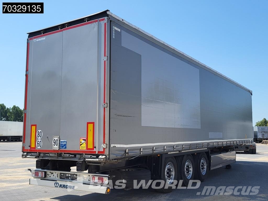 Krone SD Palletenkasten Lift Axle Perdeli yari çekiciler